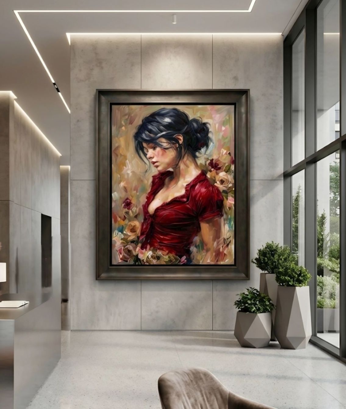 ArteDiAlina.com painting: Where the Wild Roses grow ..